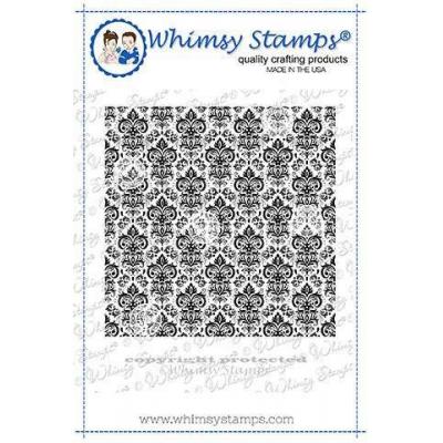 Whimsy Stamps Deb Davis Rubber Cling Stamp - Vintage Wallpaper